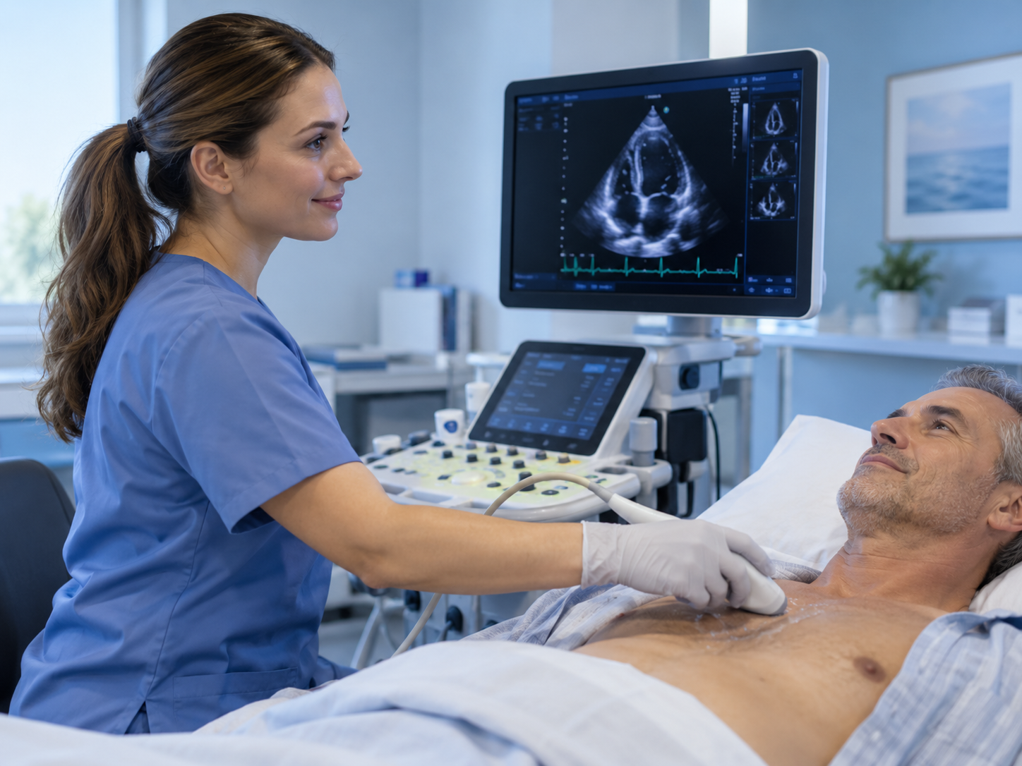 Echocardiography exam